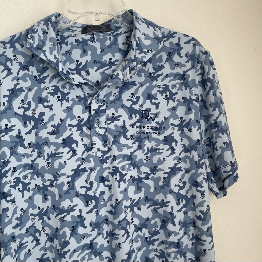 G Fore Driftwood Downtown Camo Performance Stretch Polo